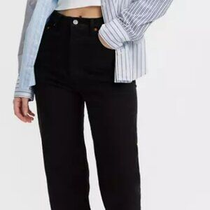 Levi's Ribcage Straight Ankle Women's Jeans in Black Sprout